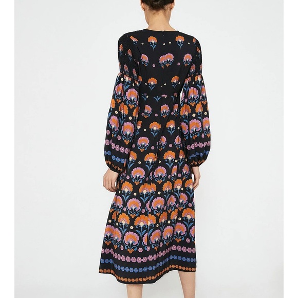 Warehouse Midi print dress size 12 new - Picture 2 of 4